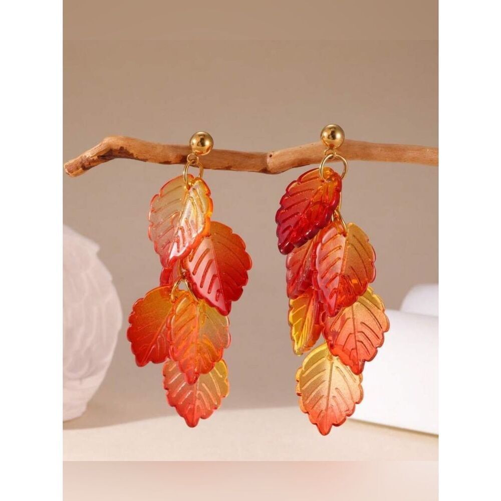 Autumn Leaf Drop Earrings A1640